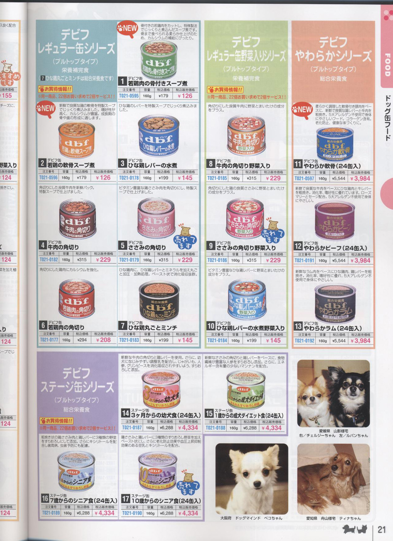 �h�b�O�ʃt�[�h�m�ʔ̃N���u�n�y�b�g�p�i���ʐM�̔��J�^���O(���p�i���L�p�i)